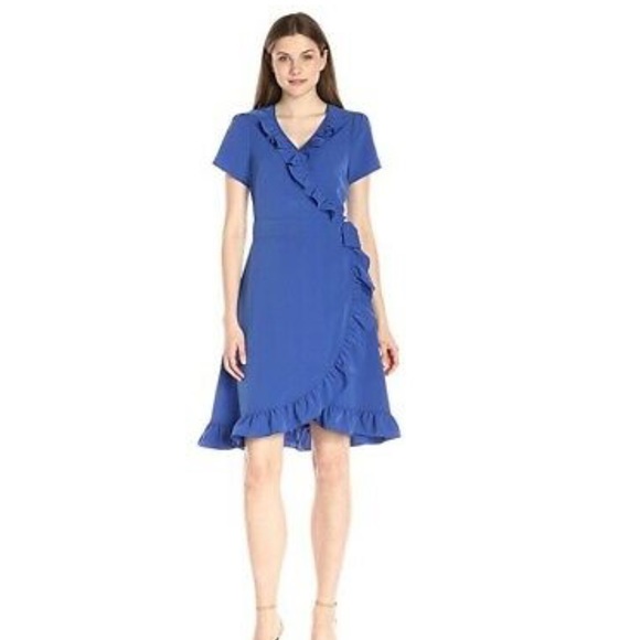 Lark and Ro Ruffle Wrap Dress - Picture 2 of 3